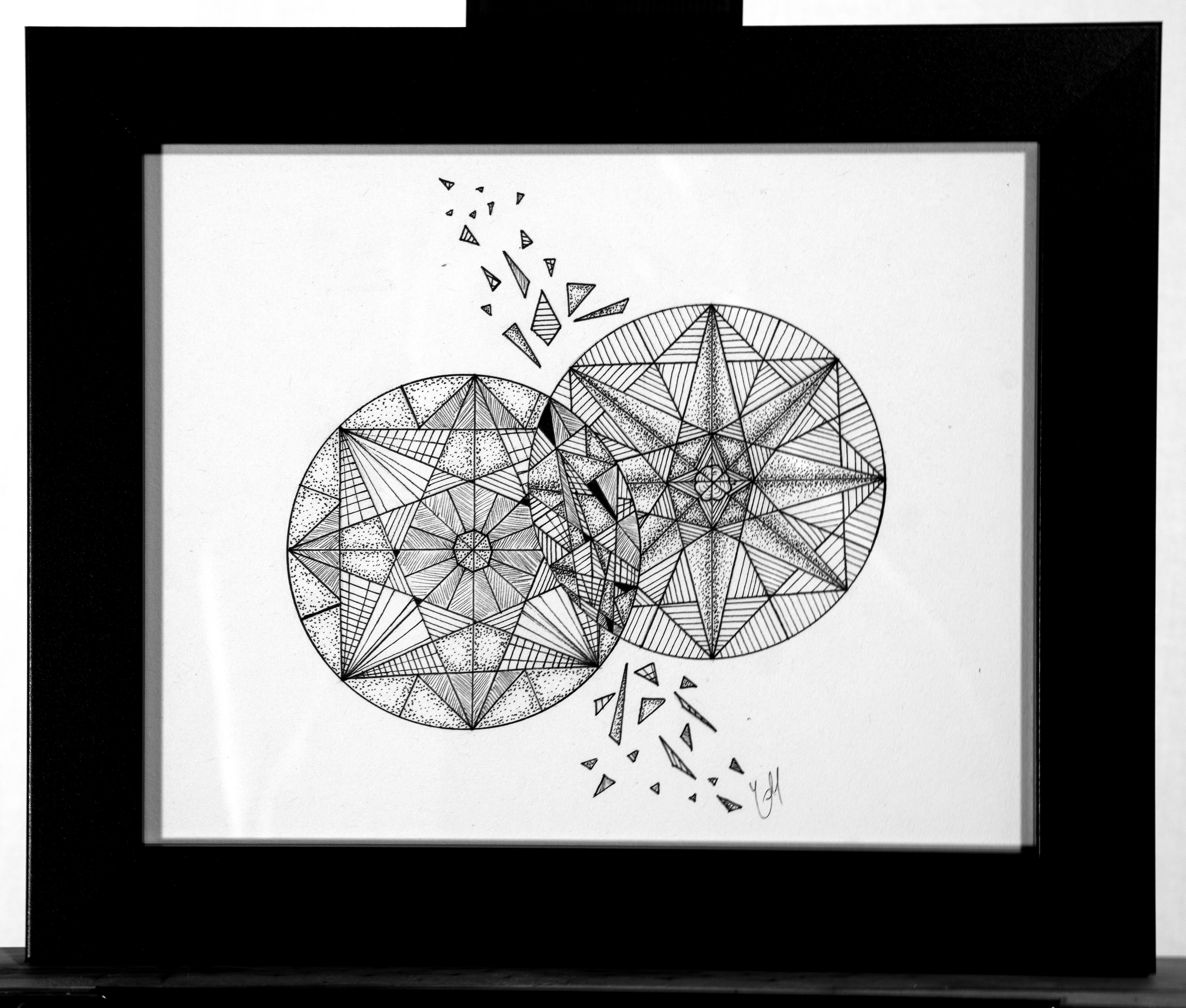 Intricate ink drawing